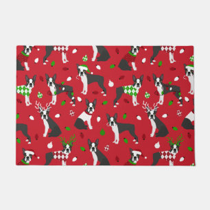 Felpudo Navidades Boston Terrier Doormat