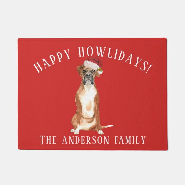 Felpudo Navidades Boxer (Anverso)