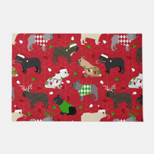 Felpudo Navidades Bulldog francés Doormat