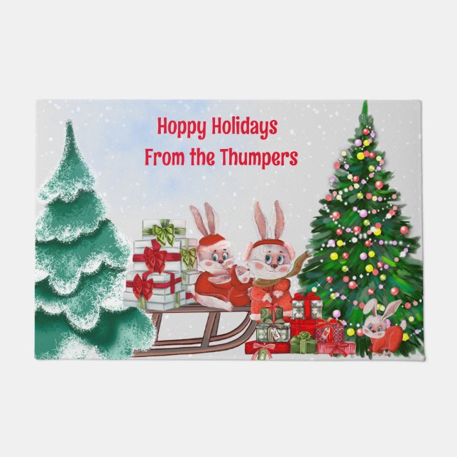 Felpudo Navidades Bunny Family Doormat (Anverso)