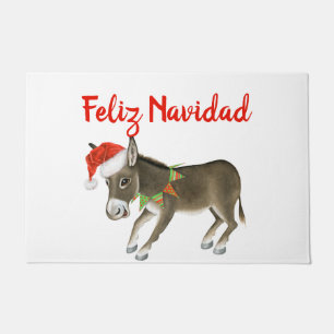 Felpudo Navidades Burro Feliz Personalizable de Navidad