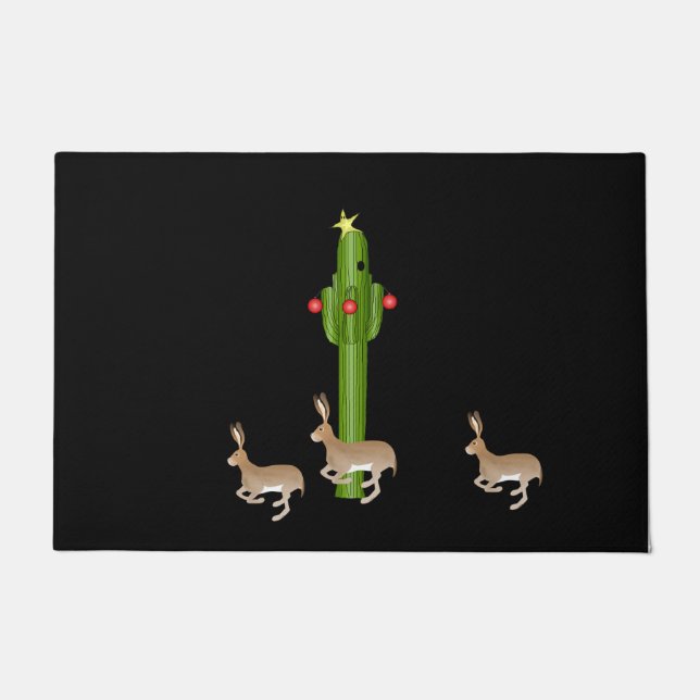 Felpudo Navidades Cactus Doormat (Anverso)