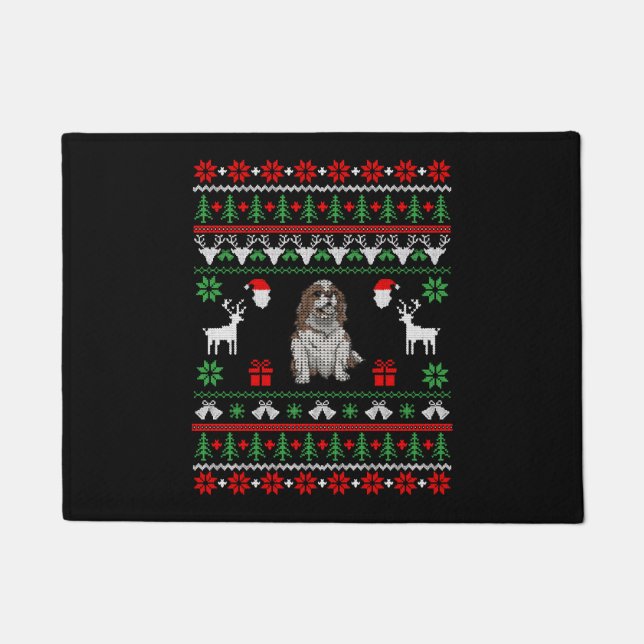Felpudo Navidades Cavalier King Charles (Anverso)