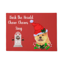 Navidades Chow Chow Door Mat