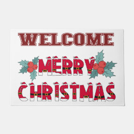 Felpudo Navidades dan la bienvenida a Doormat Rug
