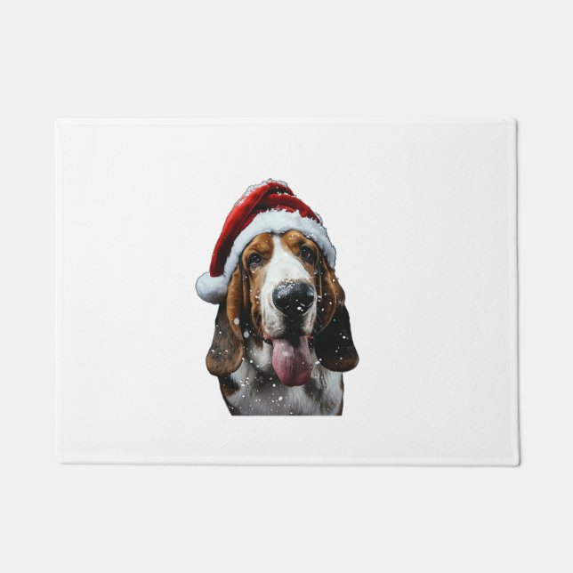 Felpudo Navidades de Basset Hound (Anverso)