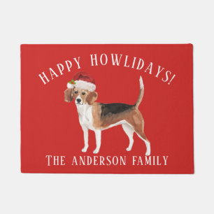 Felpudo Navidades de Beagle Happy Howlidays