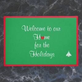 Felpudo Navidades de bienvenida de vacaciones