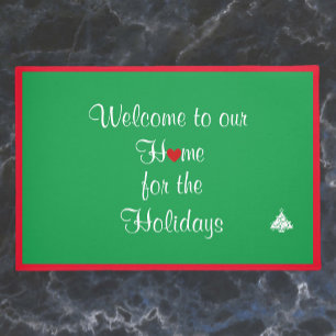 Felpudo Navidades de bienvenida de vacaciones