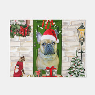 Felpudo Navidades de Bulldog de Francia