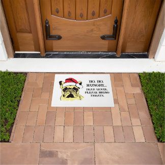 Felpudo Navidades de Bulldog de Francia Personalizado Door