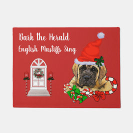 Felpudo Navidades de Cachorro de Manto en Inglés