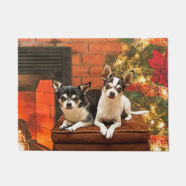 Felpudo Navidades de Chihuahua (Anverso)