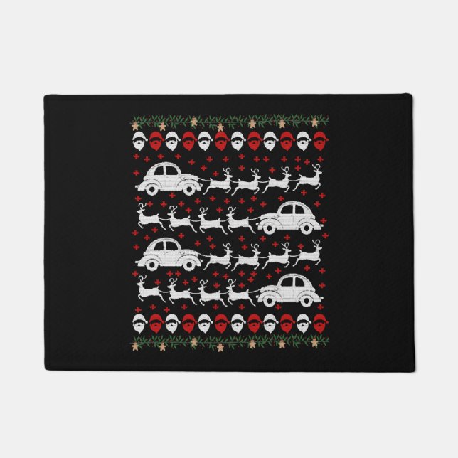 Felpudo Navidades de coches (Anverso)