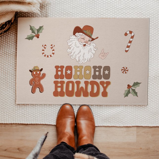 Felpudo NAVIDADES de COLT Ho Ho Ho Howdy Cowboy (Subido por el creador)