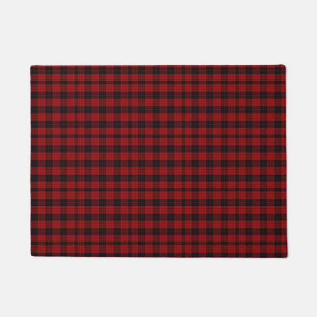 Felpudo Navidades de control Red Buffalo Plaid (Anverso)