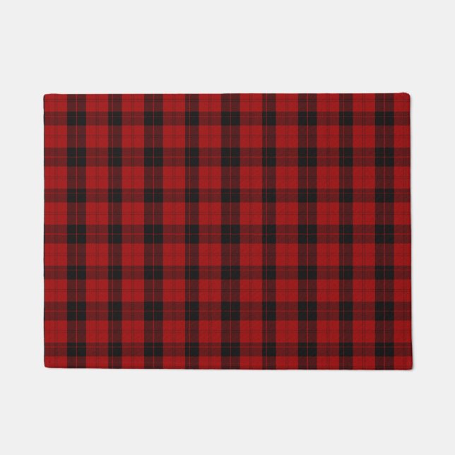 Felpudo Navidades de control Red Buffalo Plaid (Anverso)