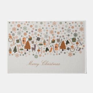 Felpudo Navidades de copos de nieve