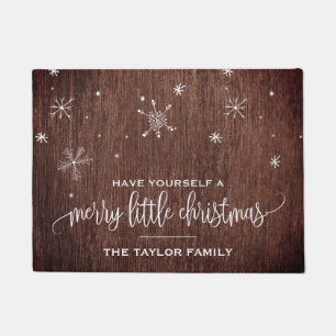 Felpudo Navidades de copos de nieve rusos