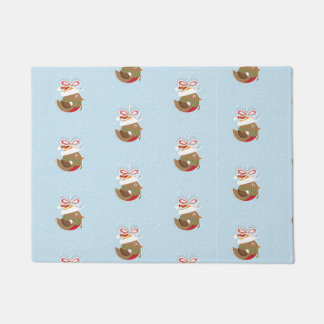 Felpudo Navidades de diseño para vacaciones de invierno en