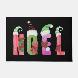Felpudo Navidades de estilo Elf Noel Watercolor