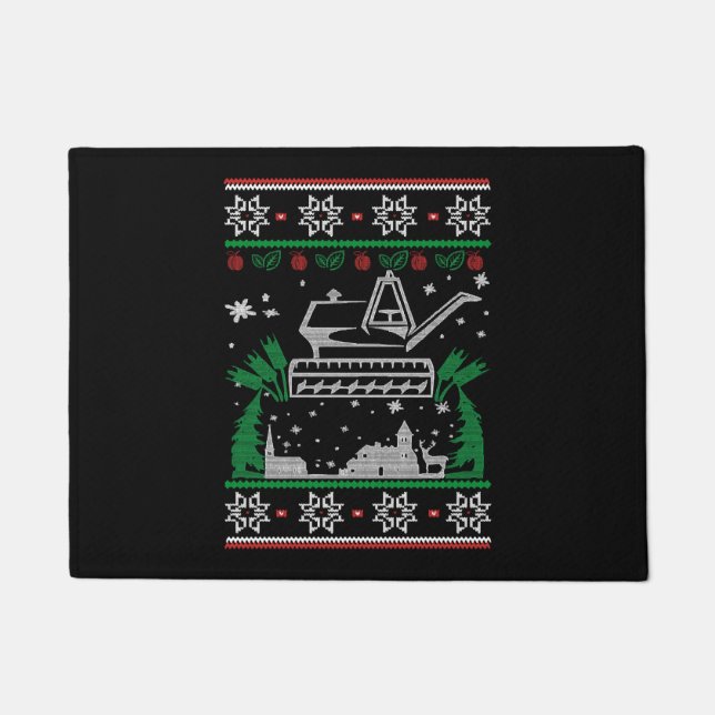 Felpudo Navidades de jardinería (Anverso)