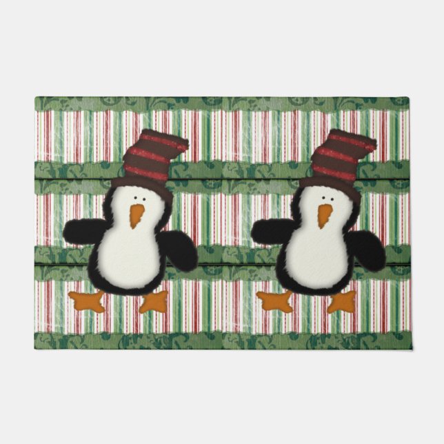 Felpudo Navidades de la banda pingüino Matt Doormat (Anverso)