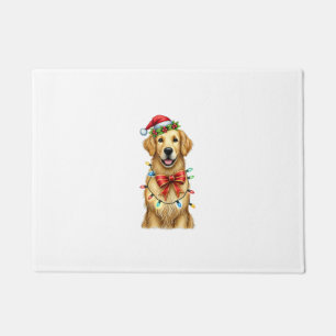 Felpudo Navidades de la Coquette Bow del perro de la cazad