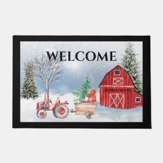Felpudo Navidades de la granja Doormat