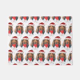 Felpudo Navidades de la raza de perro de Dachshund