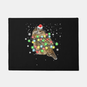 Felpudo Navidades De Lechuza Encenden Gracioso Regalo De L