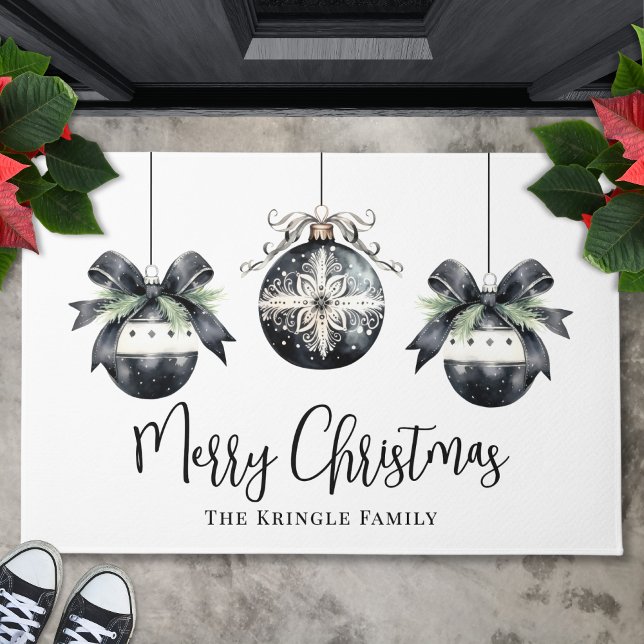 Felpudo Navidades de nombres personalizados (Personalized Name Christmas Doormat )