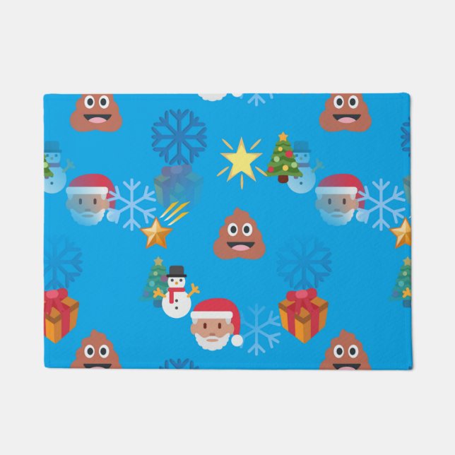 Felpudo navidades de palomitas de emoji (Anverso)