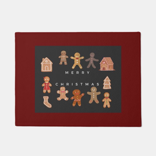 Felpudo Navidades de pan de jengibre (Anverso)