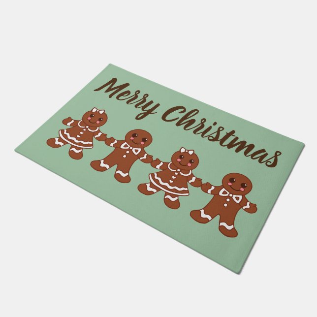 Felpudo Navidades de pan de jengibre Doormat Gift (Angular)
