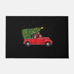 Felpudo Navidades de perros de Terranova en regalo de cami