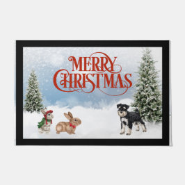 Felpudo Navidades de Schnauzer Door Mat
