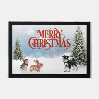 Felpudo Navidades de Schnauzer Door Mat