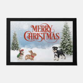 Felpudo Navidades de Schnauzer Door Mat