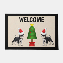 Felpudo Navidades de Schnauzer Doormat Doorat Mat
