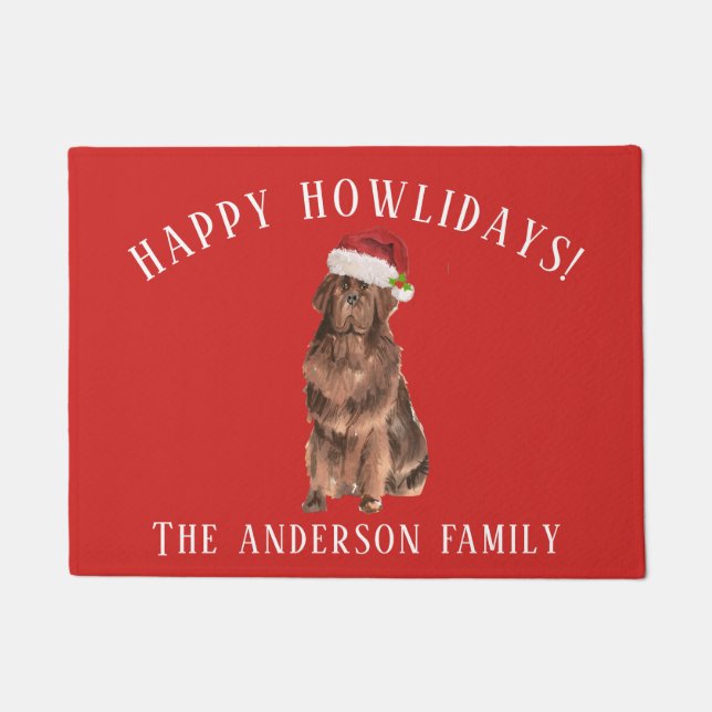 Felpudo Navidades de Terranova (Anverso)