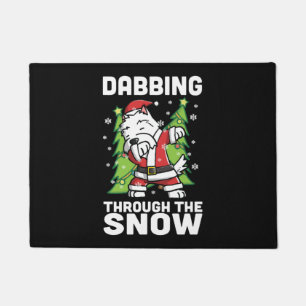 Felpudo Navidades de Westie Dabbing