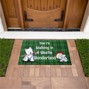 Felpudo Navidades de Westie Wonderland Doormat