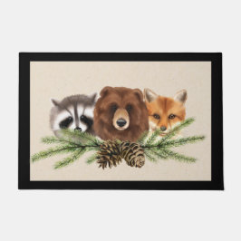 Felpudo Navidades de Woodland Wildlife Doormat Doormat