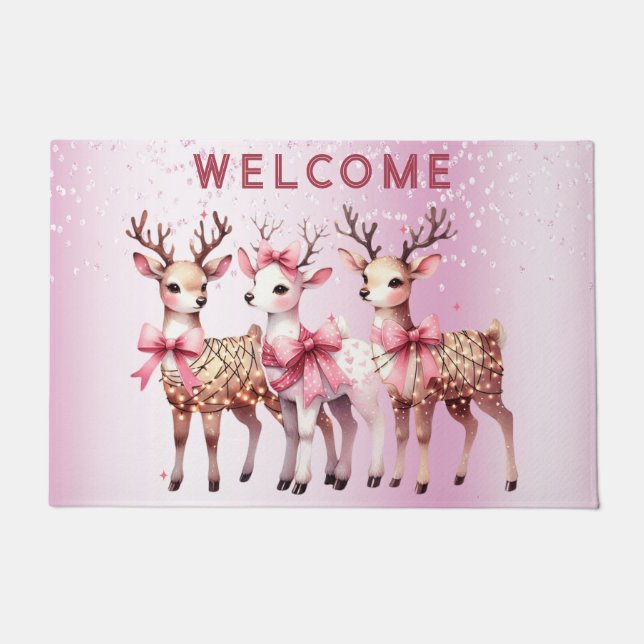 Felpudo Navidades Deer Holiday Doormat (Anverso)