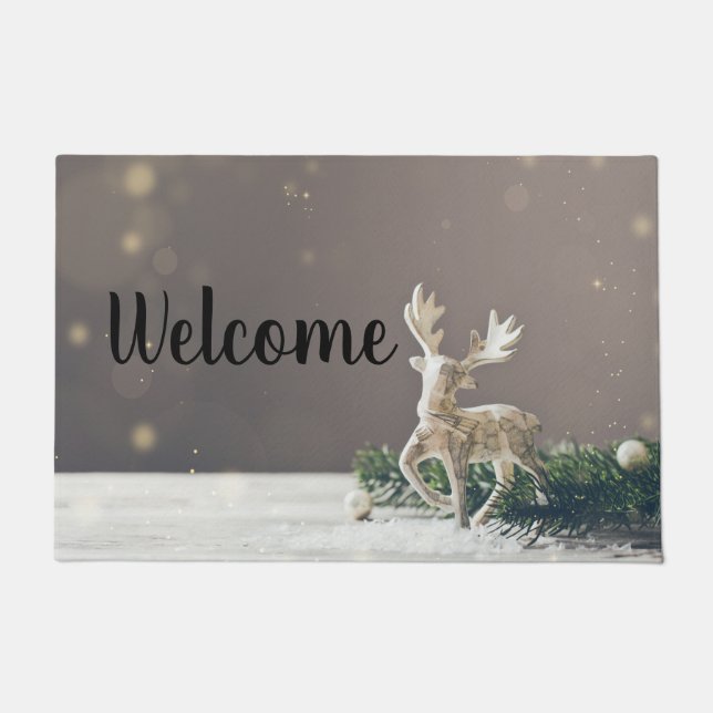 Felpudo Navidades Deer Personalizado doormat (Anverso)