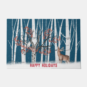 Felpudo Navidades Deer Y Snowley Doormat