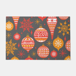 Felpudo Navidades del patrón de Knit Faux Personalizados