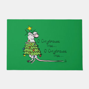 Felpudo Navidades divertidos adornan el Personalizado del