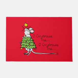 Felpudo Navidades divertidos adornan el Personalizado del 